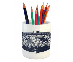 Celtic Style Hills Pencil Pen Holder