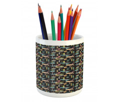 Tropical Island Nature Pencil Pen Holder