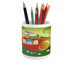 Bug with a Hat Pencil Pen Holder