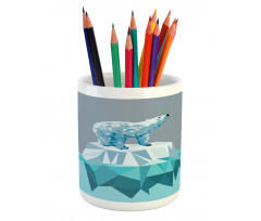 Fractal Bear Iceberg Pencil Pen Holder