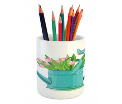 Bouquet of Tulips Garden Pencil Pen Holder