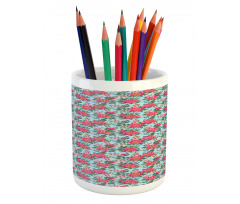 Spring Season Composition Pencil Pen Holder