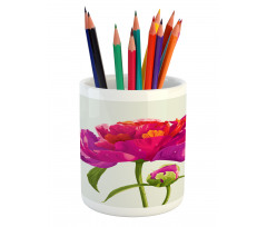 Flower and Vibrant Petals Pencil Pen Holder