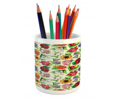 Vibrant Color Summer Pencil Pen Holder