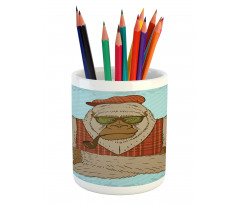 Melancholic Yeti Pipe Pencil Pen Holder