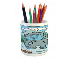 Letter Y Alphabet Color Pencil Pen Holder