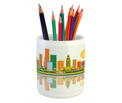 American City Skyline Pencil Pen Holder