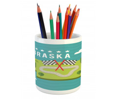 Map of Nebraska State Pencil Pen Holder