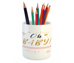 Calligraphy Stars Dots Pencil Pen Holder