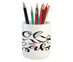 Handwriting Pencil Pen Holder