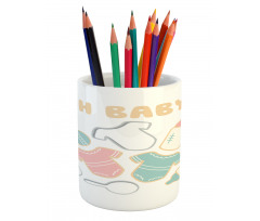 Newborn Infant Bodysuit Pencil Pen Holder