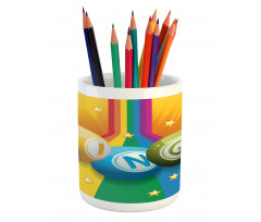 Colorful Balls Rainbow Pencil Pen Holder