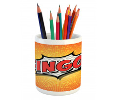 Cartoon Speech Bubble Pencil Pen Holder