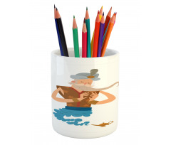 Cartoon Genie Coming Pencil Pen Holder