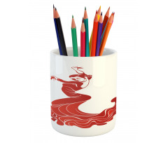 European Folklore Ethnic Pencil Pen Holder