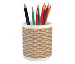 Nostalgic Garden Artwork Pencil Pen Holder