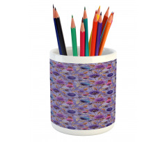 Ornamental Spring Garden Pencil Pen Holder