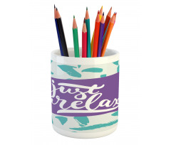 Calligraphic Message Pencil Pen Holder