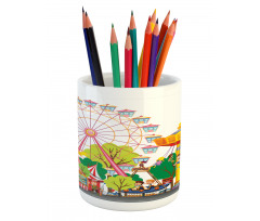 Carnival Tents Pencil Pen Holder