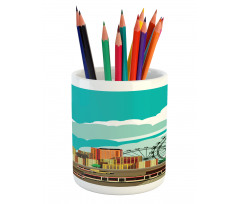 Downtown Panaroma Pencil Pen Holder