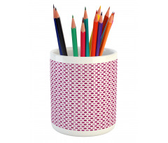 Retro Style Little Spots Pencil Pen Holder