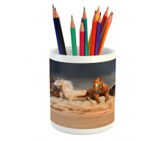 Equine Themed Animals Pencil Pen Holder