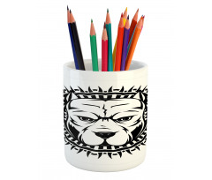 Aggressive Fighting Dog Pencil Pen Holder