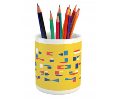 Geometric Small Letters Pencil Pen Holder