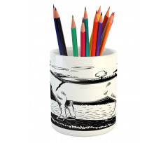 Farmland Village and Animal Pencil Pen Holder