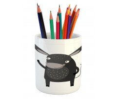 Happy Donkey with a Smile Pencil Pen Holder