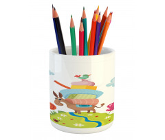 Goofy Donkey with Baggages Pencil Pen Holder