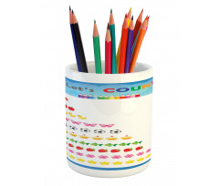 Count to Ten Learning Pencil Pen Holder