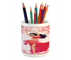 Belly Dancer Woman Pencil Pen Holder