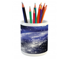 Nebula Galaxy Scenery Pencil Pen Holder