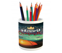 Aurora Borealis Tent Pencil Pen Holder