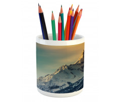 Winter Landscape Panorama Pencil Pen Holder