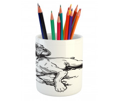 Animal Tribal Elements Pencil Pen Holder