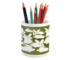 Funny Cartoon Easter Animal Pencil Pen Holder