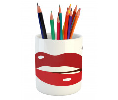 Minimalistic of Upper Lip Mole Pencil Pen Holder