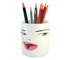 Surprised Facial Expression Pencil Pen Holder