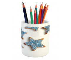 Baked Biscuits in Star Shape Pencil Pen Holder