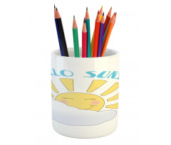 Morning Rising Sun Pencil Pen Holder