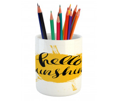 Summer Season Words Pencil Pen Holder