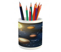 Solar System Planets Pencil Pen Holder