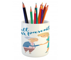 Woman and Mother Design Pencil Pen Holder