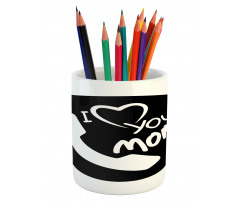 Family Values Theme Phone Pencil Pen Holder