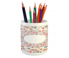 Botany and Birds Art Pencil Pen Holder