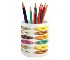 Tasty Colorful Donuts Pencil Pen Holder