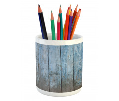 Grungy Painted Wooden Fence Pencil Pen Holder