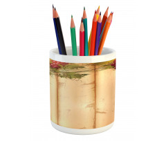 Grapes Wooden Illustration Pencil Pen Holder